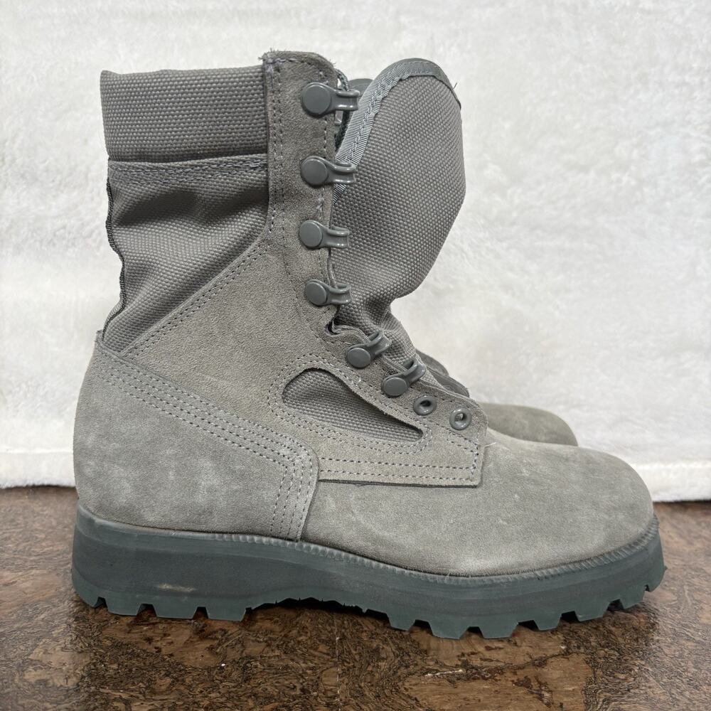 McRae Military Combat Boots 7W Gore-Tex Vibram Sole Gray Tactical Army Issue